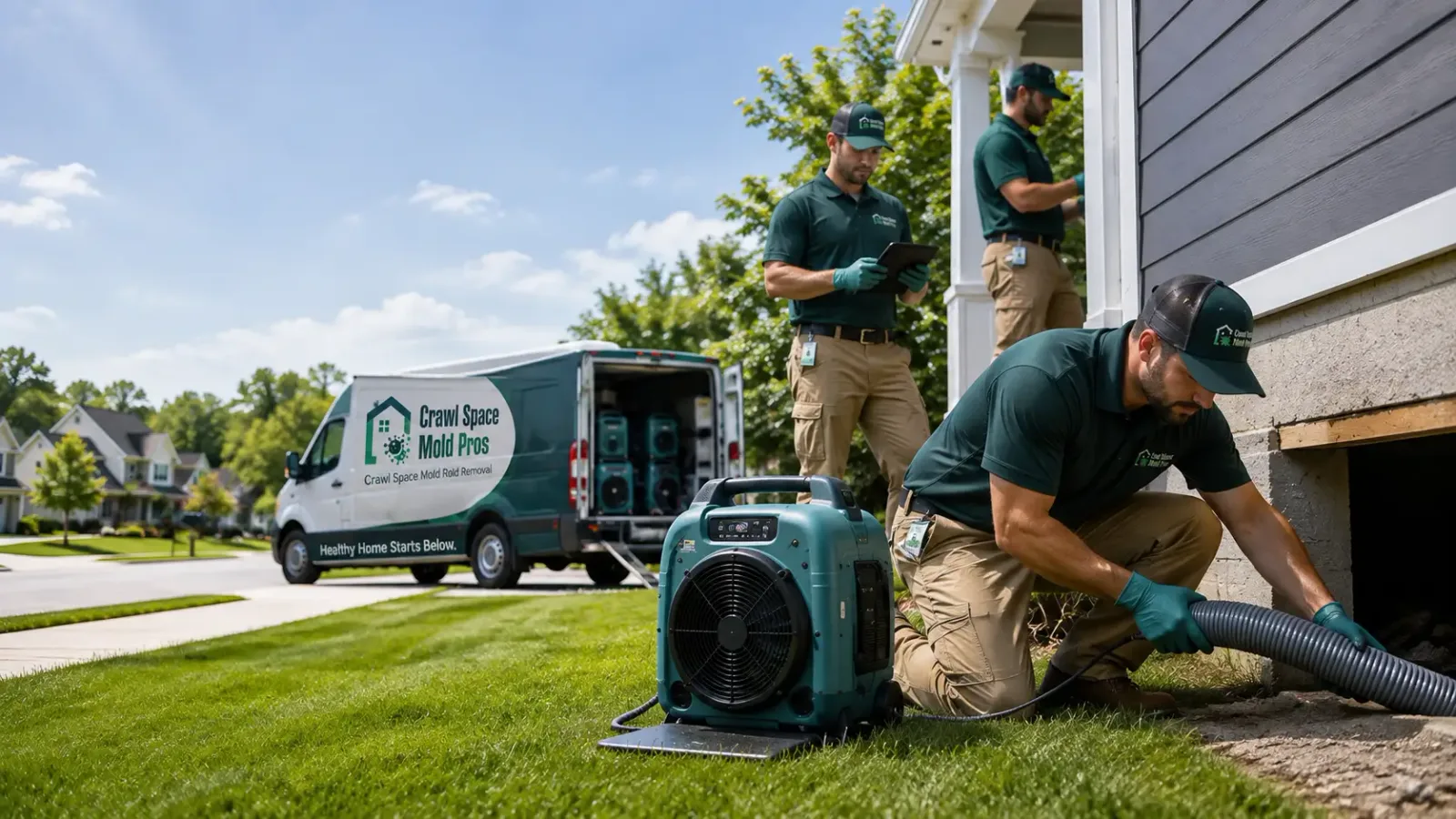Crawl Space Mold Removal in Summerfield, IL